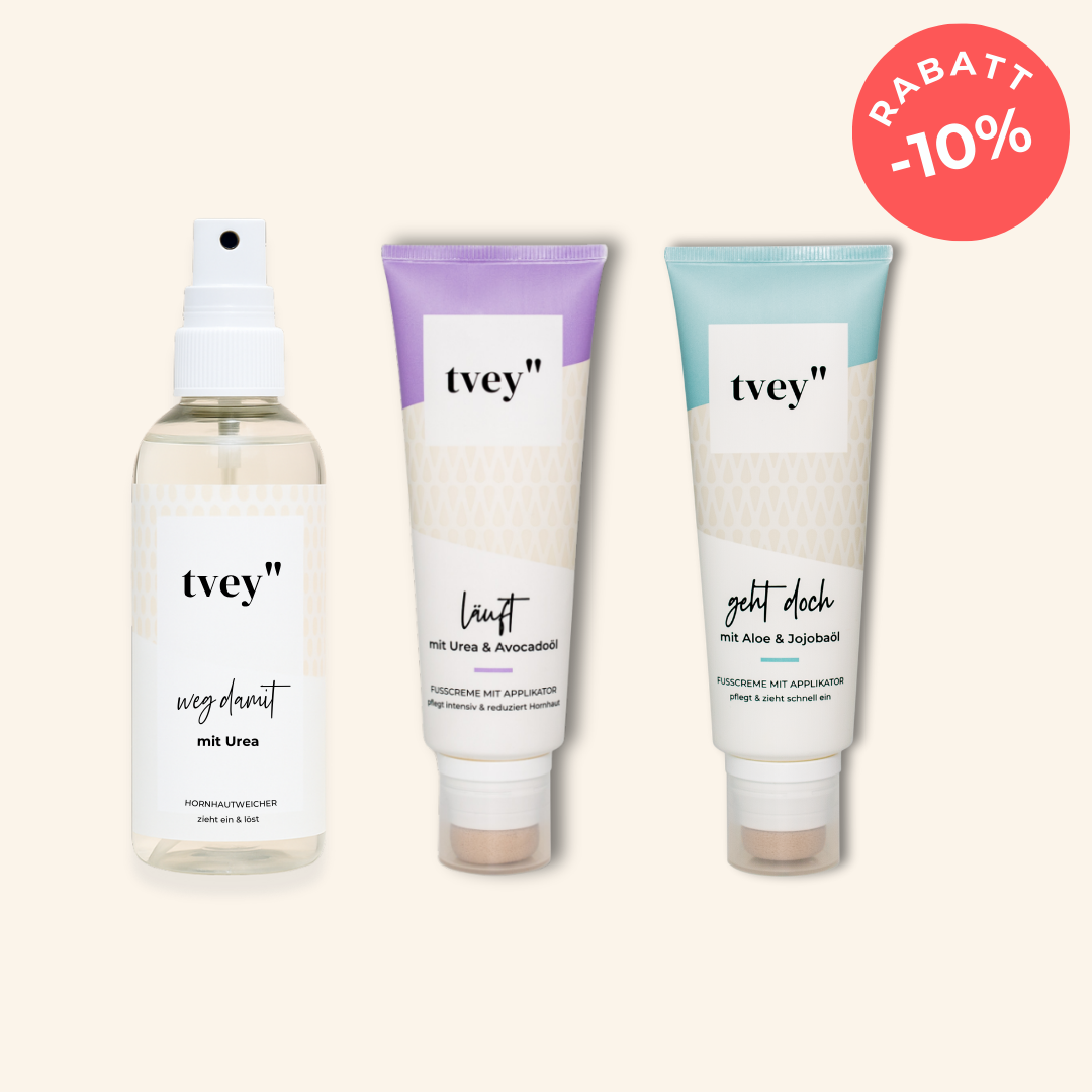 Danke Deal: Glatte-Füße Bundle – läuft + geht doch + weg damit