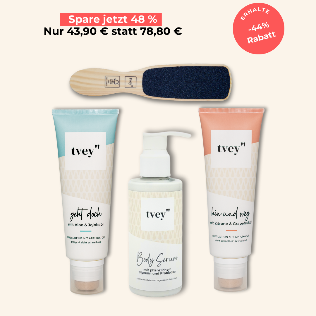Body Serum + Pflege-Trio | Komplettpflege für glatte & weiche Haut