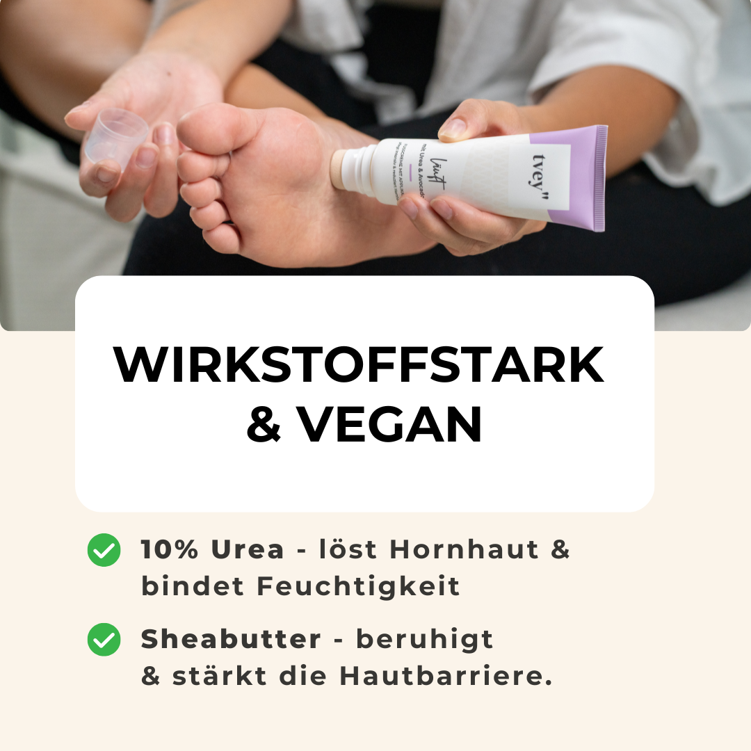 Pflege-Trio + Fußdeo | 3 Cremes & erfrischendes Deo für glatte, geschmeidige Haut