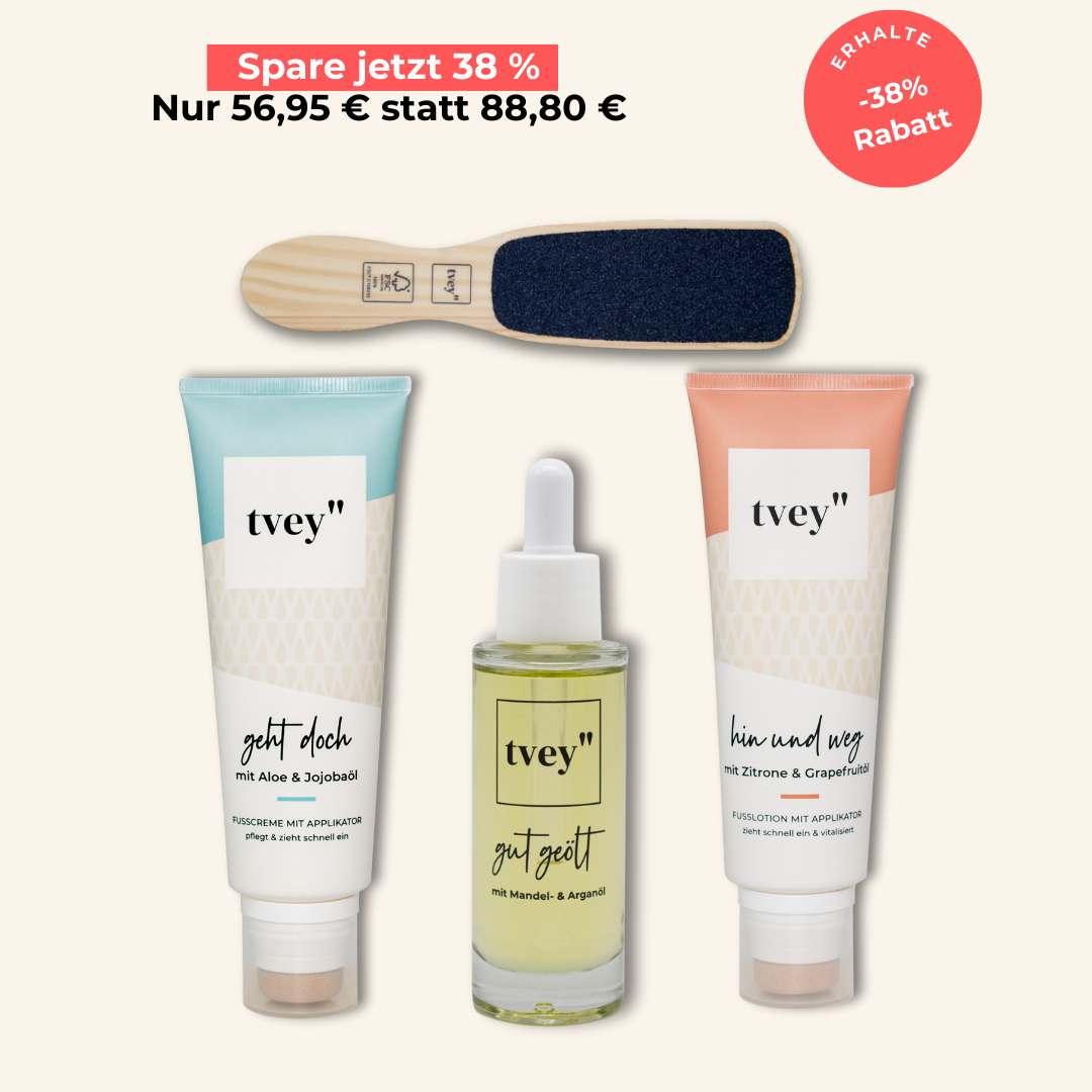 Intensivpflege Set | Fußcremes, Pflegeöl & Hornhautfeile