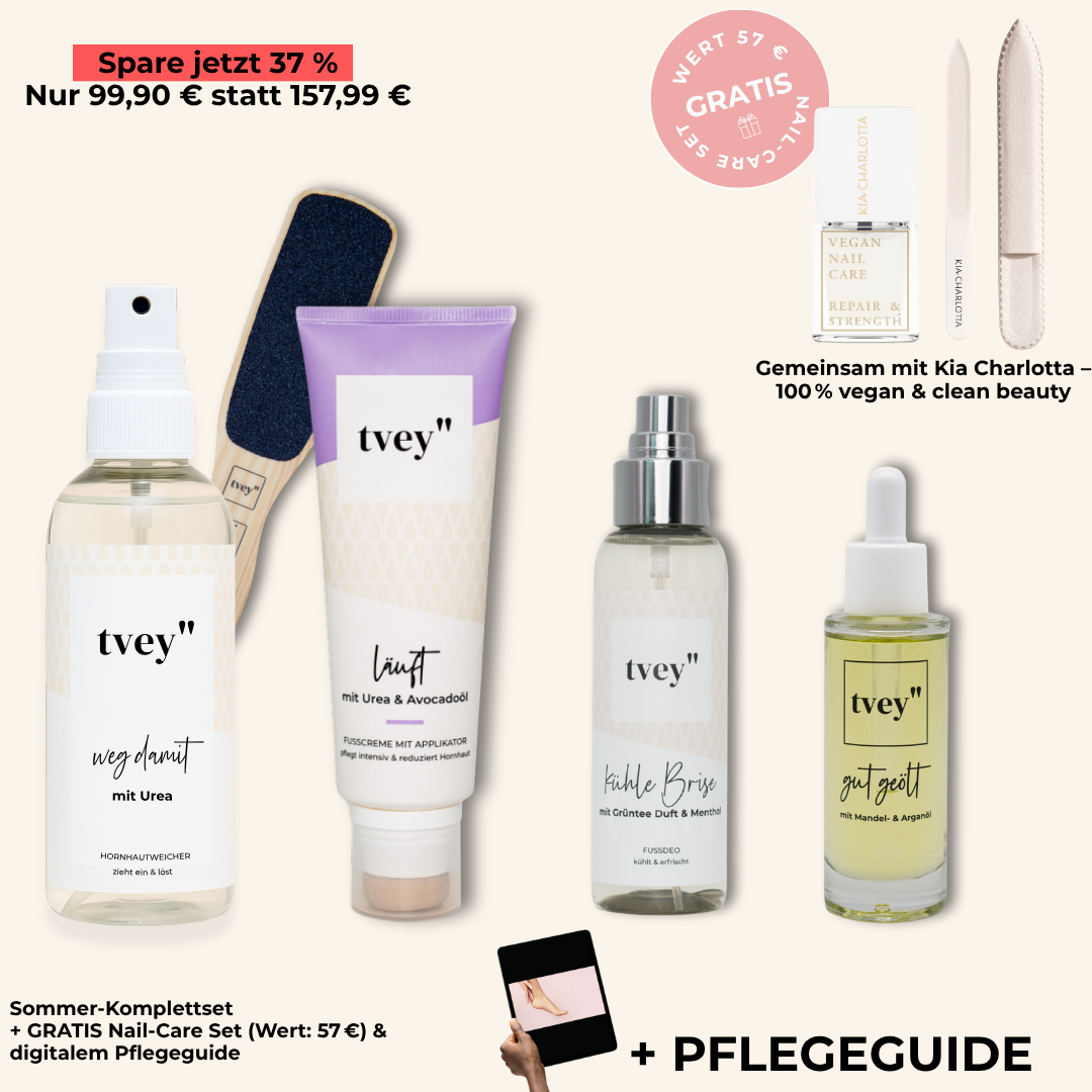 Sommerpflege Starter-Set | Fuß- & Nagelpflege + GRATIS Paket im Wert von 57 €