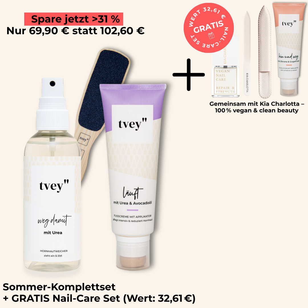 Sommerpflege Starter-Set | Fuß- & Nagelpflege + GRATIS Nail-Care & Fußcreme im Wert von 32,61€