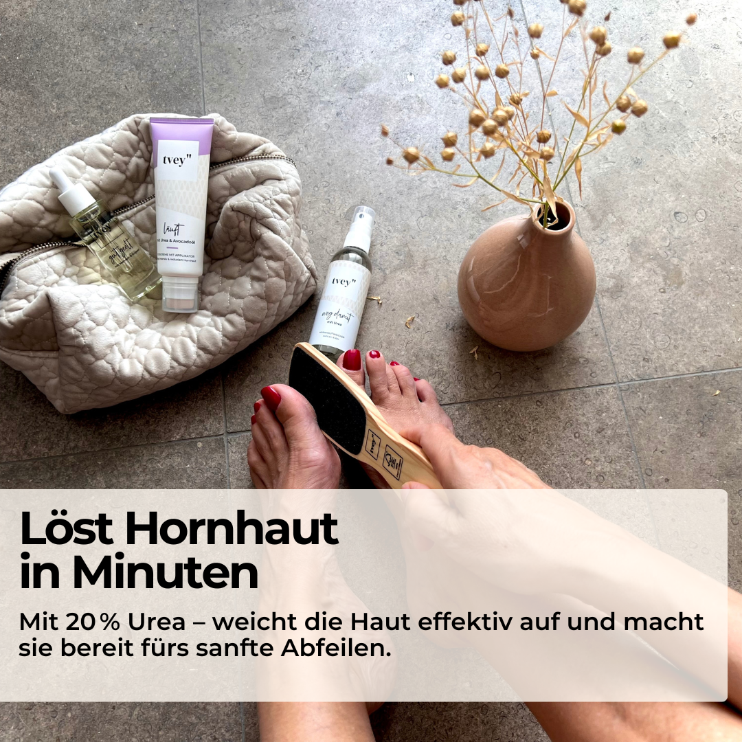 Hornhautweicher Spray | 20 % Urea & Panthenol für sofortige Wirkung