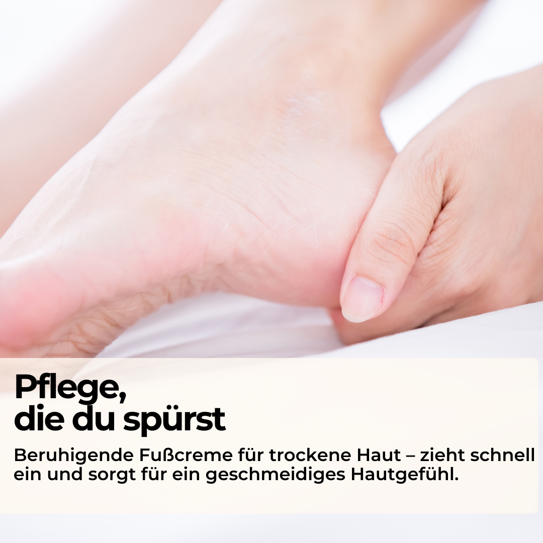 Pflege-Trio + Fußdeo | 3 Cremes & erfrischendes Deo für glatte, geschmeidige Haut