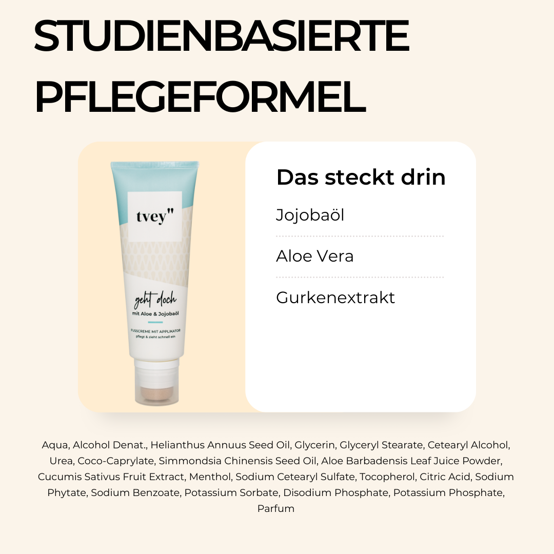 Pflege-Trio + Fußdeo | 3 Cremes & erfrischendes Deo für glatte, geschmeidige Haut