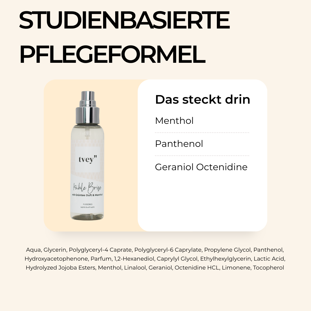 Erfrischendes Fußspray | Sofortige Kühlung & Feuchtigkeit mit Menthol