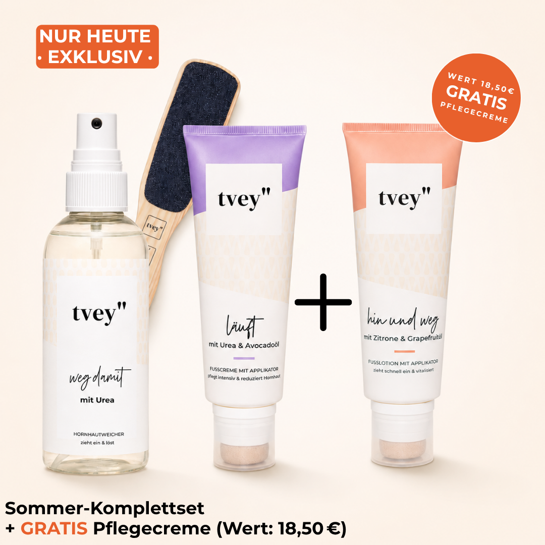 Dein Hornhautfrei-Starterpaket inkl. Sommer-Pflegecreme