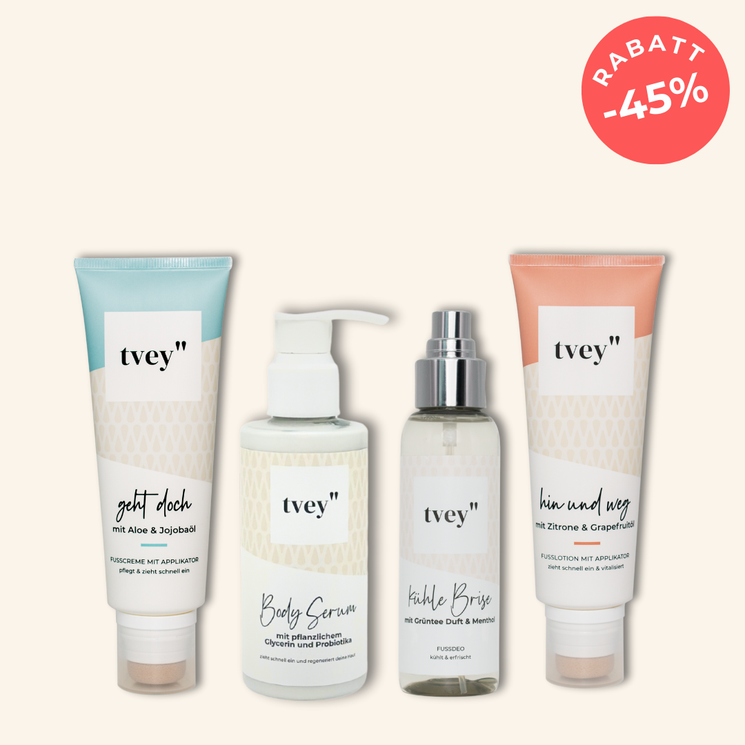Body Serum + Pflege-Trio & Deo | Komplettpflege für glatte Haut & Frische