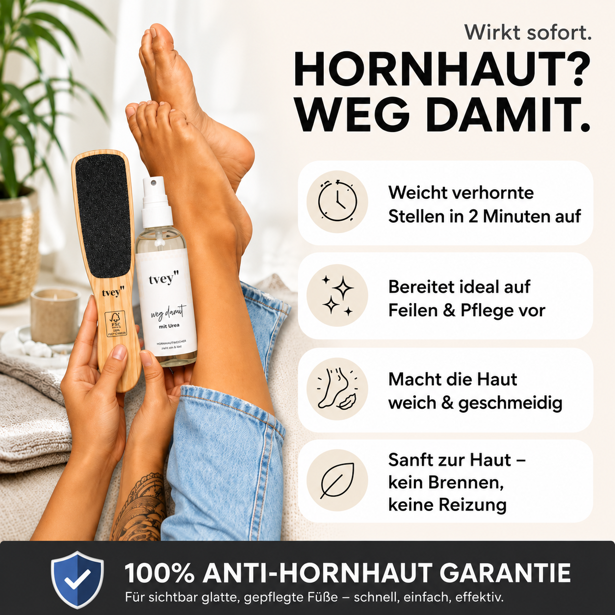 Anti-Hornhaut Bundle | Endlich frei von rauer, trockener Haut.